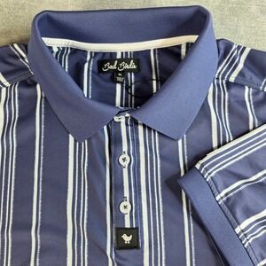 NWT Bad Birdie Golf Polo Shirt Mens XL Winning Streak Cobalt Blue Ridge